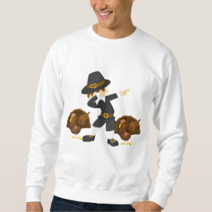 Sudadera Gracioso peregrino del Día de Acción de Gracias y