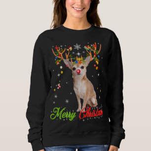 Sudadera Gracioso Perro Chihuahua con Hormigas Feliz Navida