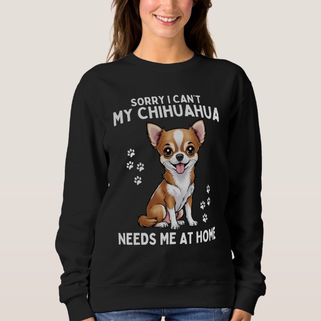 Sudadera Gracioso Perro Chihuahua Lover (Anverso)