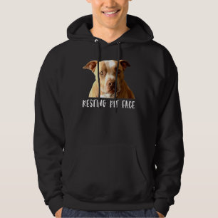 Sudadera Gracioso perro de Pitbull Resting Pit Face