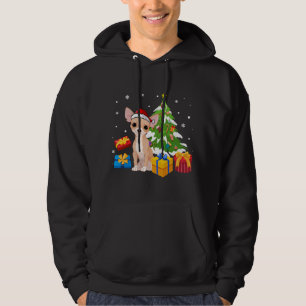 Sudadera Gracioso perro de Santa Chihuahua Regalos de árbol