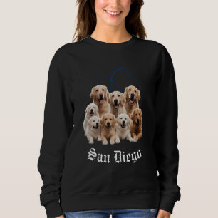 Sudadera Gracioso perro Golden Retriever Bootleg San Diego