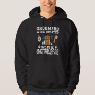 Sudadera Gracioso Perro Groomer Arte Para Hombres Mujeres P