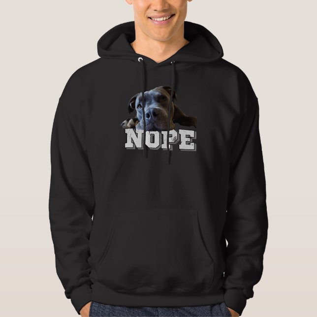 Sudadera Gracioso Perro Pitbull Perro Nope Perro Lover Pitb (Anverso)