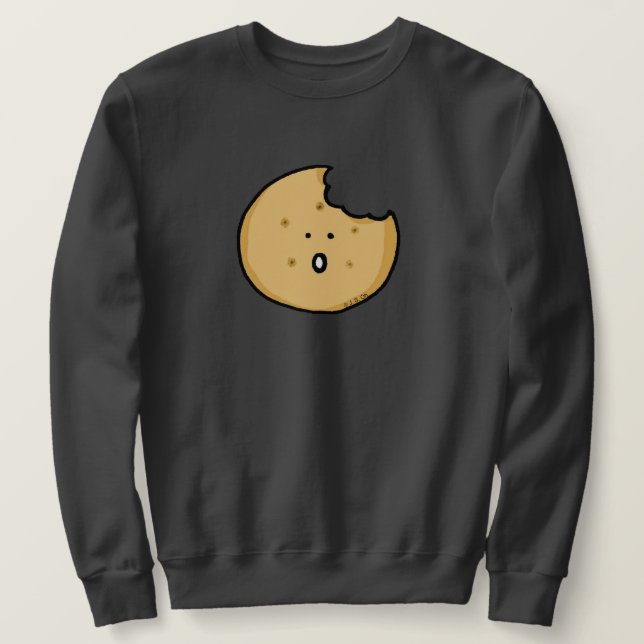 Sudadera Gracioso Personalizado de cookies con Bite (Anverso del diseño)