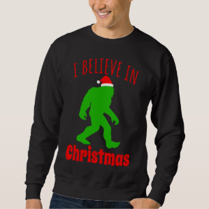 Sudadera Gracioso Pie Grande Que Creo En Los Navidades