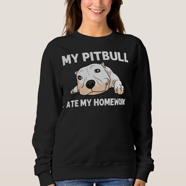 Sudadera Gracioso Pitbull Para Niños Chicas Mascota Canine  (Anverso)