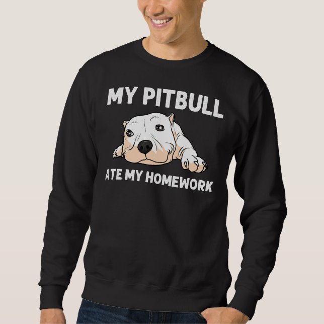 Sudadera Gracioso Pitbull Para Niños Chicas Mascota Canine  (Anverso)