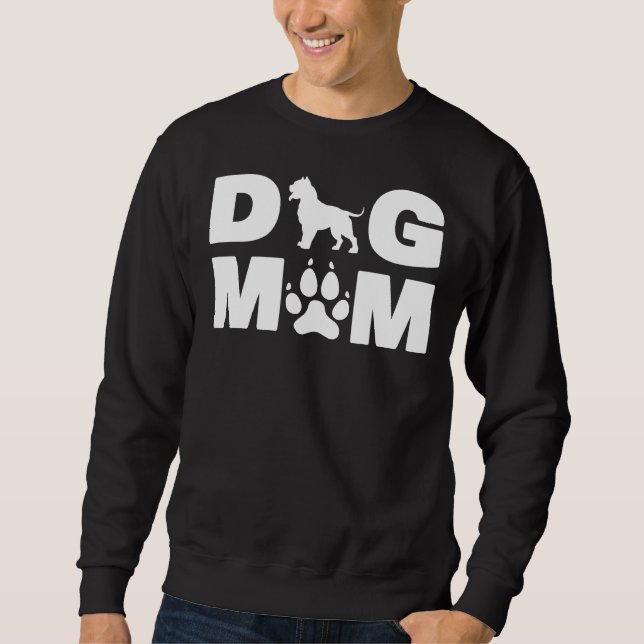 Sudadera Gracioso Pitbull Para Perro Mamá Amor R (Anverso)