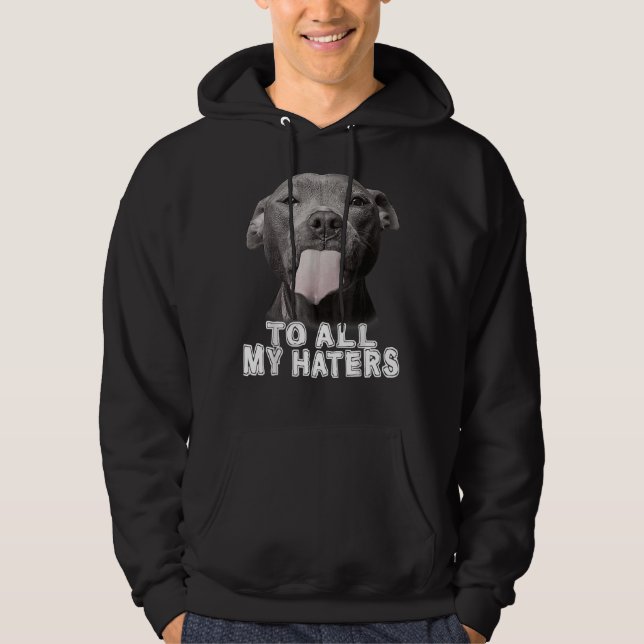 Sudadera Gracioso Pitbull Para Todos Mis Aficionados Pitbul (Anverso)