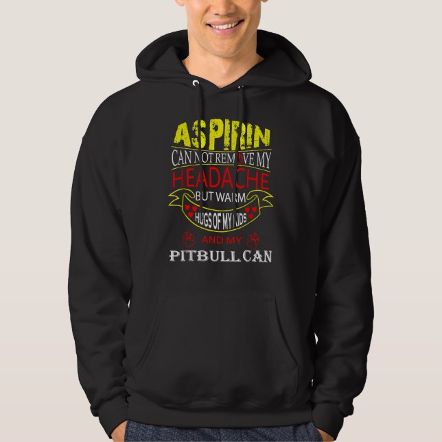 Sudadera Gracioso Pitbull Por El Bulldog De Pit Amo A Mamá  (Anverso)
