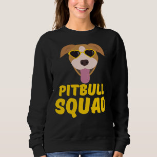 Sudadera Gracioso Pitbull Squad Amarillo Cute Gracioso Amar