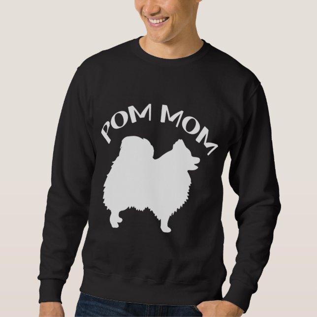 Sudadera Gracioso Pom Pomeranian Lover Perro Mamá Pom Lover (Anverso)