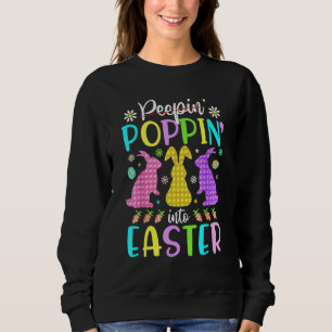 Sudadera Gracioso Poppin Happy en Easter Bunny Easter Day F