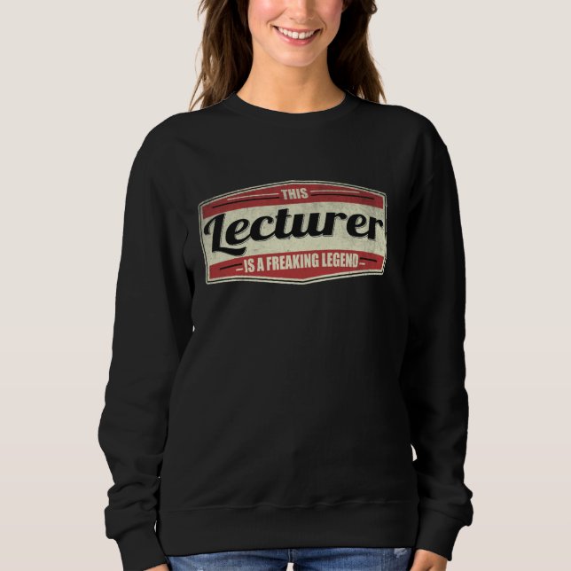 Sudadera Gracioso profesor de citas de profesión (Anverso)
