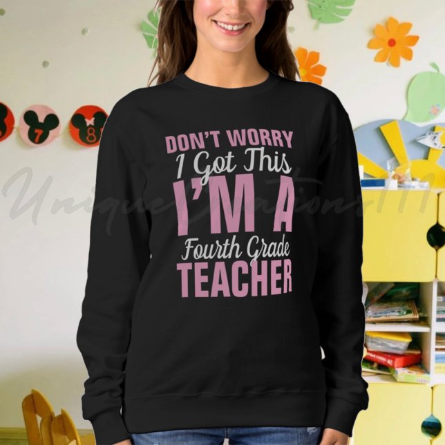 Sudadera Gracioso profesor de cuarto grado (Subido por el creador)