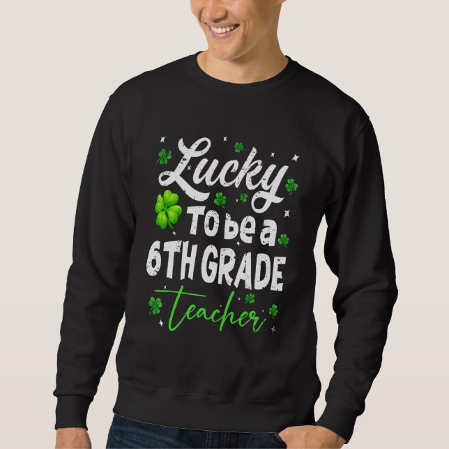 Sudadera Gracioso profesor en St Patricku2019s Día de la Su (Anverso)