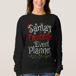 Sudadera Gracioso programador de eventos favorito de Santa