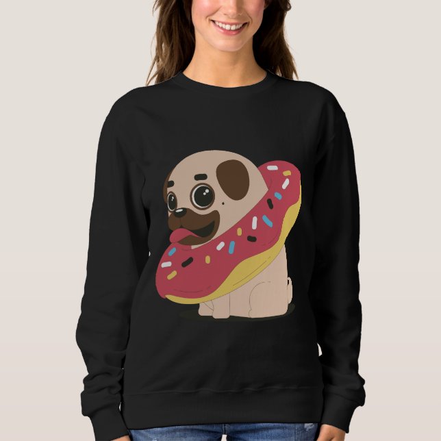 Sudadera Gracioso pug Classic T-Shirt 154 (Anverso)