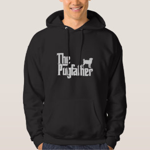 Sudadera Gracioso Pug Hoodie El Regalo Del Padre Pugfather 