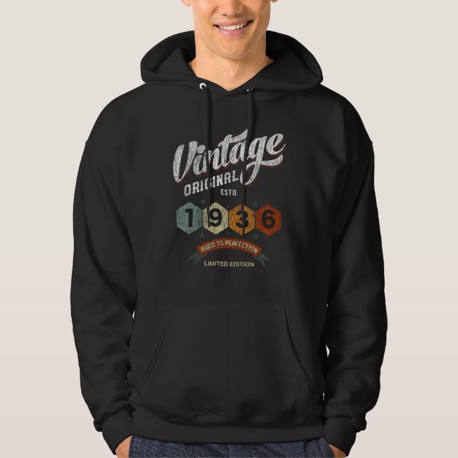 Sudadera Gracioso regalo de cumpleaños 89 años de antigüeda (Anverso)