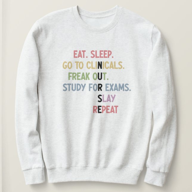 Sudadera Gracioso regalo de futuro de enfermeras en la escu (Anverso del diseño)