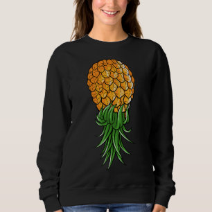 Sudadera Gracioso regalo de piña al revés para hombres muje