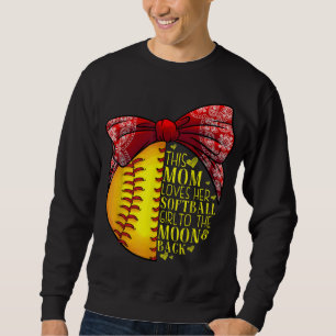 Sudadera Gracioso regalo de Softball Mamá Mujeres Pitcher C