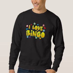 Sudadera Gracioso regalo del jugador de Bingo - Me encanta