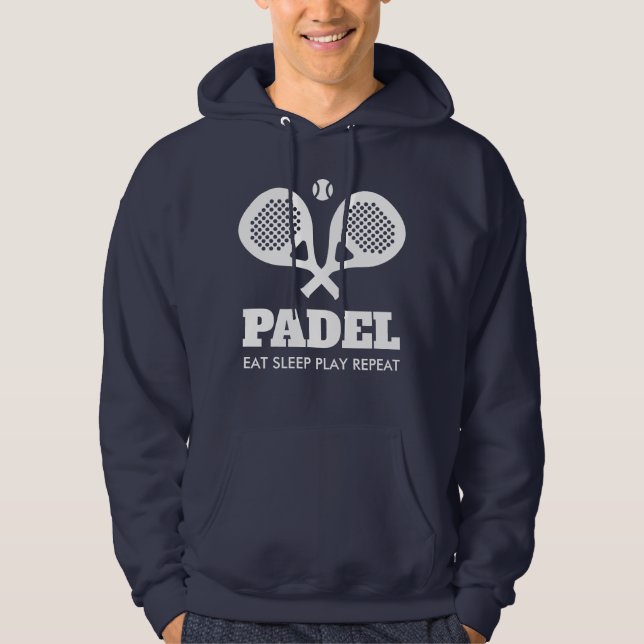Sudadera Gracioso regalo deportivo para jugador de padel o  (Anverso)