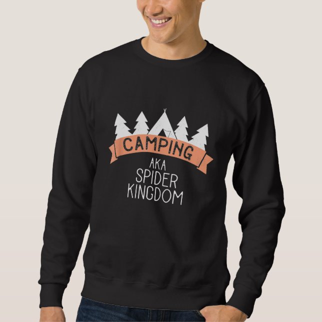 Sudadera Gracioso Reino Aka Spider Camping (Anverso)