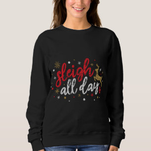 Sudadera Gracioso reno de Sleigh Todo El Día Navidades de N