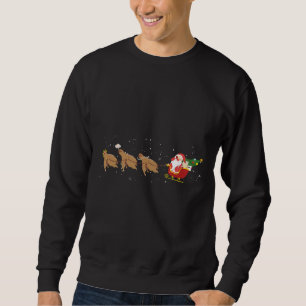 Sudadera Gracioso reno eslovaco Santa Face Palm Navidades S