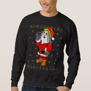 Sudadera Gracioso Santa Claus Navidades de rastas aburridos