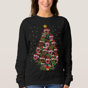 Sudadera Gracioso Santa Donuts Fast Food Xmas Regalo Donut