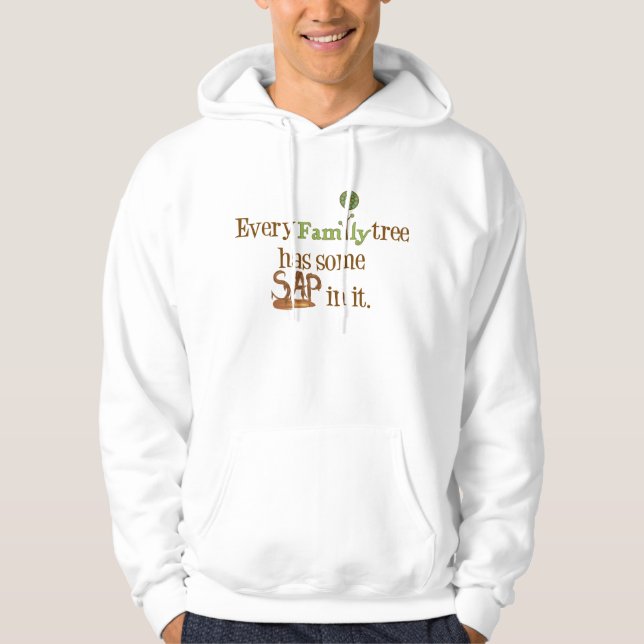 Sudadera Gracioso Sap De Árbol Familiar (Anverso)