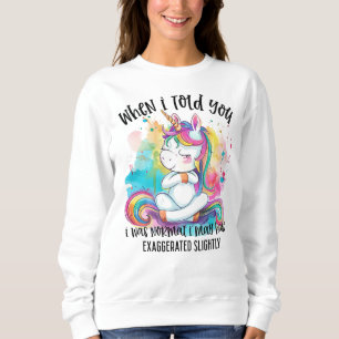 Sudadera Gracioso sarcasmo arte de palabra unicornio