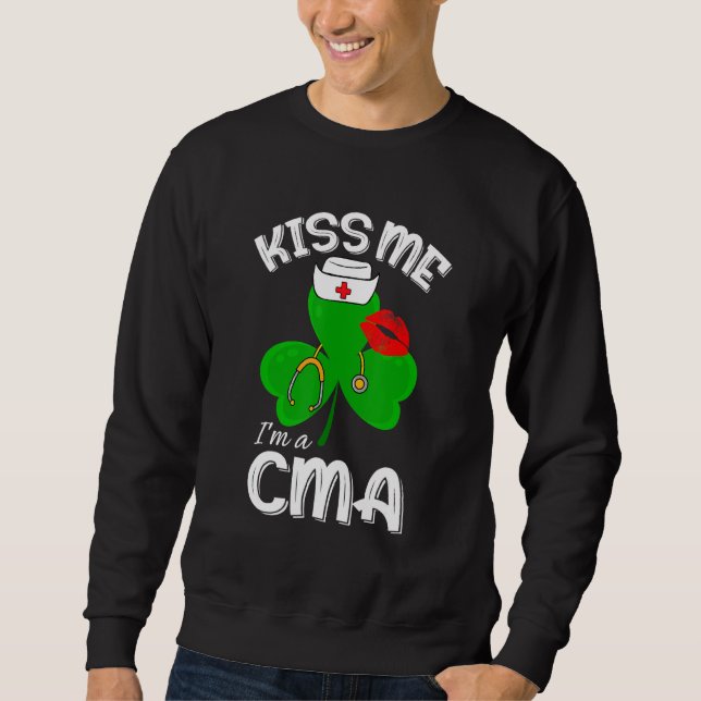 Sudadera Gracioso Shamrock I'm A Cma St Patricks Day Lucky (Anverso)