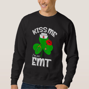 Sudadera Gracioso Shamrock I'm A Emt St Patricks Day Lucky