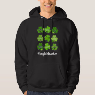 Sudadera Gracioso Shamrock Teach Love English Teacher St Pa