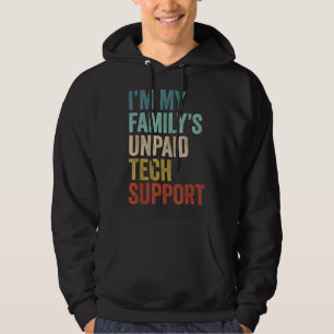Sudadera Gracioso Soy Mi Familia Computadora De Apoyo Tecno