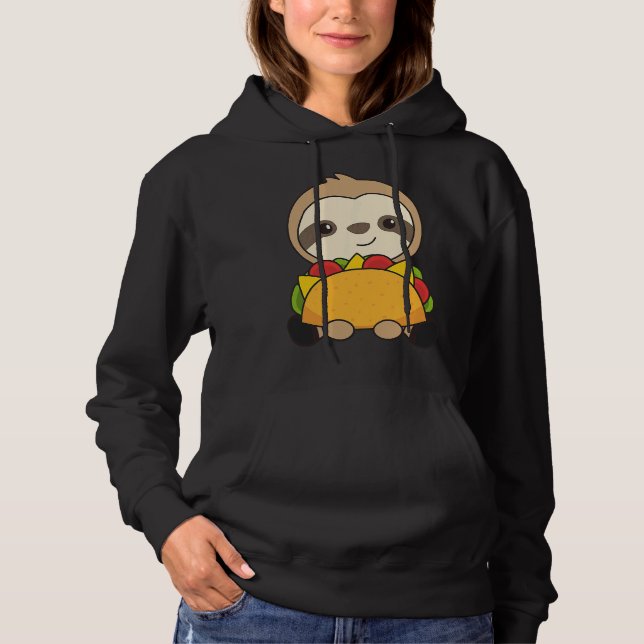 Sudadera Gracioso Taco Sloths Cute Animal (Anverso)