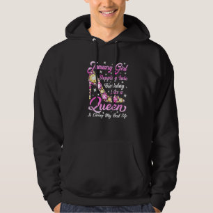 Sudadera Gracioso Talón De Reina Nació En Enero Feliz