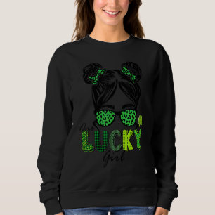 Sudadera Gracioso Un Chica Afortunado Irlandés Saint Patric
