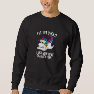 Sudadera Gracioso unicornio amante Chicas reina de teatro l