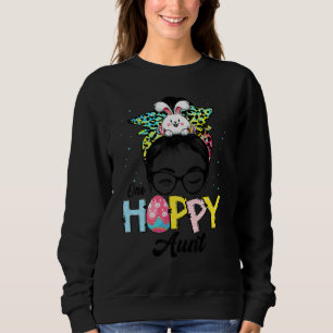 Sudadera Gracioso y desordenado Bun Hair Una tía con coneji