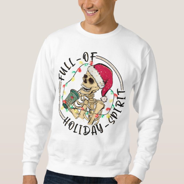 Sudadera Gracioso y lleno de Navidades de espíritu de feria (Anverso)