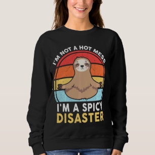 Sudadera Gracioso Yoga Eslovaco No Soy Una Mal Caliente Soy