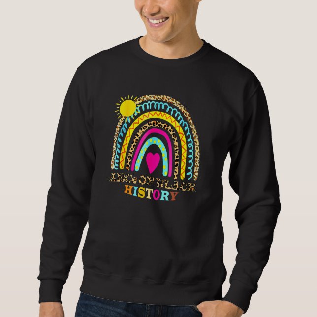 Sudadera Graciosos Abcs De Hombres Orgullosos Meses De Hist (Anverso)