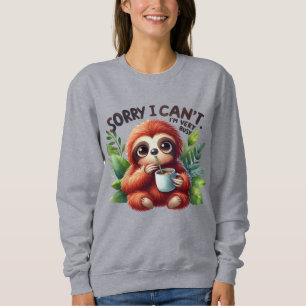 Sudadera Graciosos amantes de la pereza palabra arte Plus T